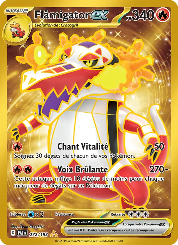 Carte Pokemon 272/193 Flâmigator-ex Hyper Rare | LorenZone