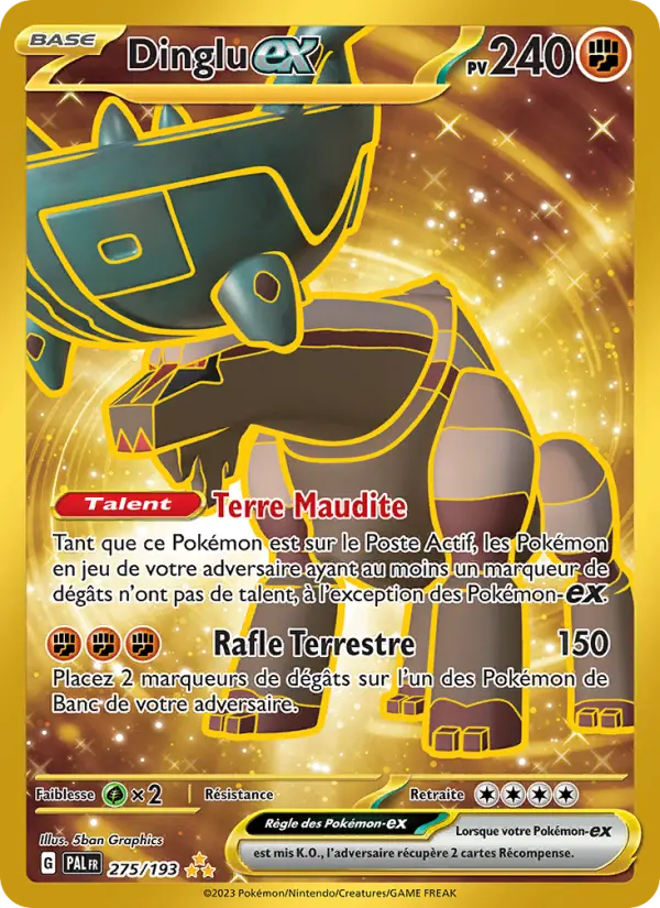 Carte Pokemon 275/193 Dinglu-ex Hyper Rare | LorenZone