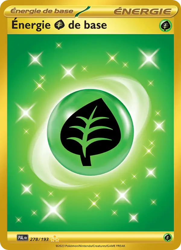 Carte Pokemon 278/193 Énergie Grass de base Hyper Rare | LorenZone