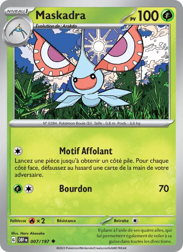 Carte Pokemon 007/197 Maskadra | LorenZone