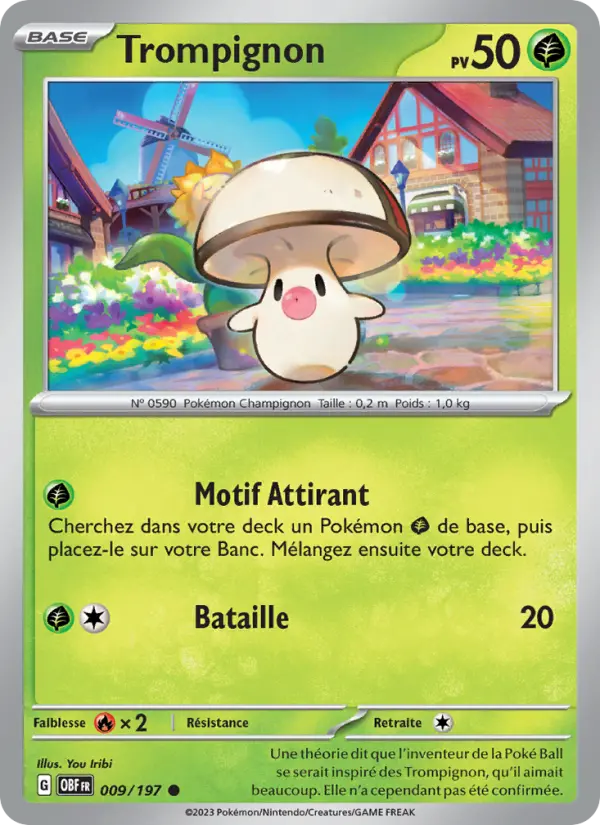 Carte Pokemon 009/197 Trompignon | LorenZone