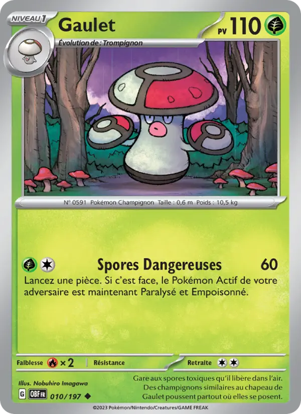 Carte Pokemon 010/197 Gaulet | LorenZone