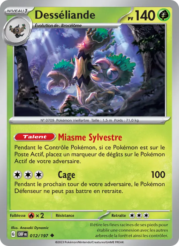 Carte Pokemon 012/197 Desséliande | LorenZone