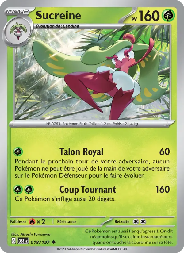 Carte Pokemon 018/197 Sucreine | LorenZone