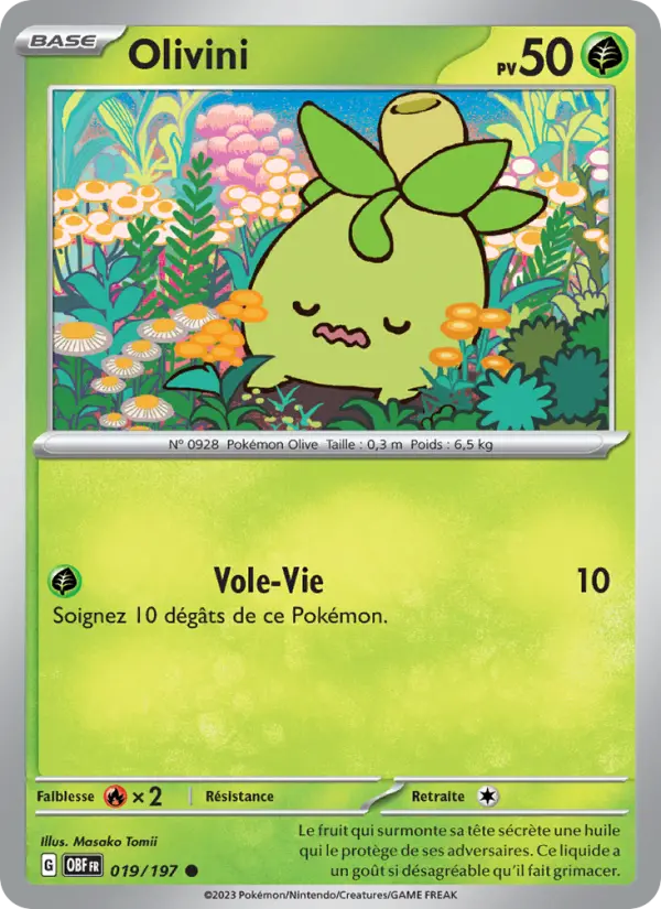 Carte Pokemon 019/197 Olivini | LorenZone