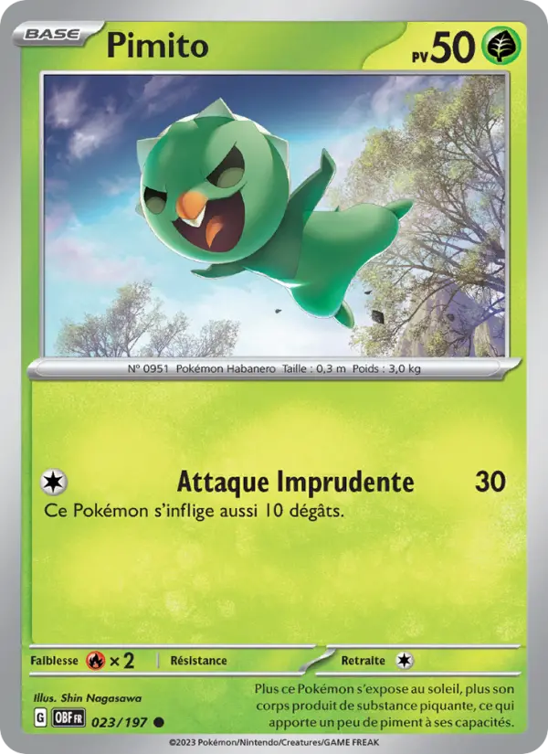 Carte Pokemon 023/197 Pimito | LorenZone