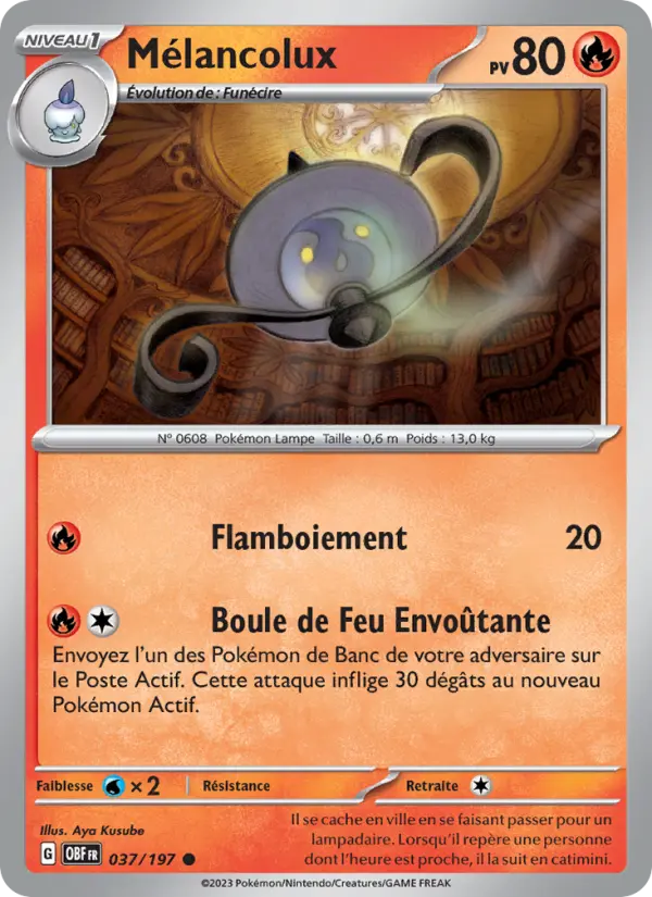 Carte Pokemon 037/197 Mélancolux | LorenZone