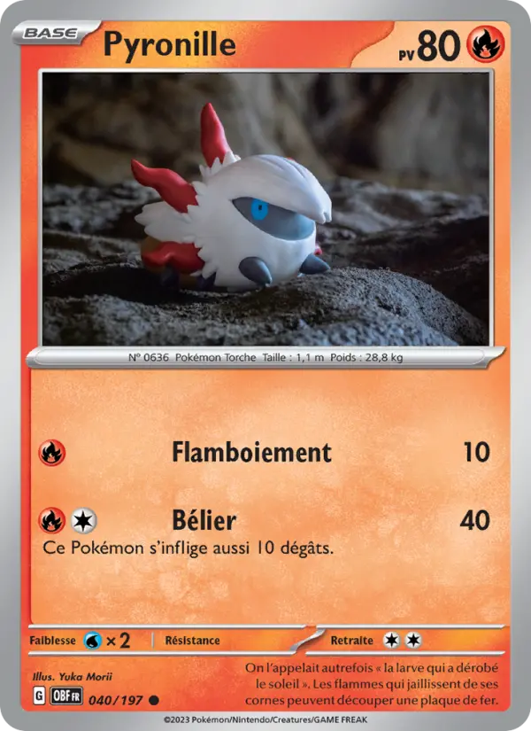 Carte Pokemon 040/197 Pyronille | LorenZone