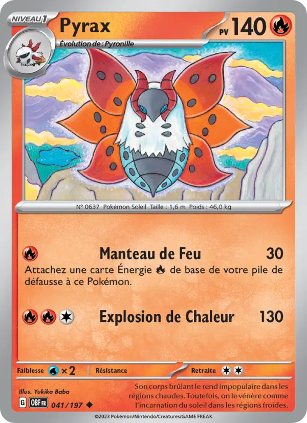 Carte Pokemon 041/197 Pyrax | LorenZone