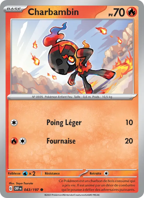Carte Pokemon 043/197 Charbambin | LorenZone