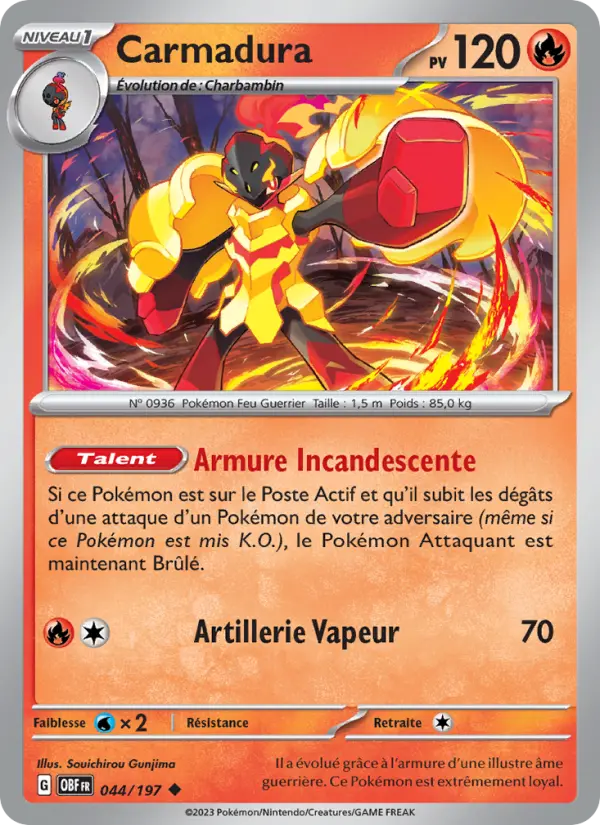Carte Pokemon 044/197 Carmadura | LorenZone