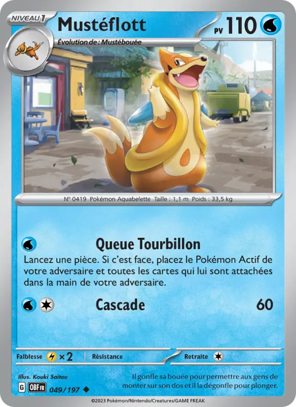 Carte Pokemon 049/197 Mustéflott | LorenZone