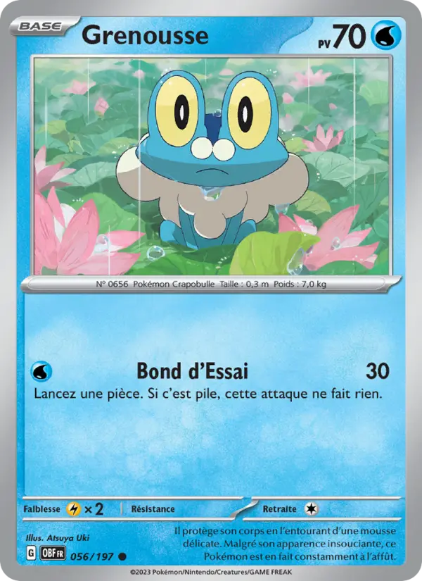 Carte Pokemon 056/197 Grenousse Holo | LorenZone