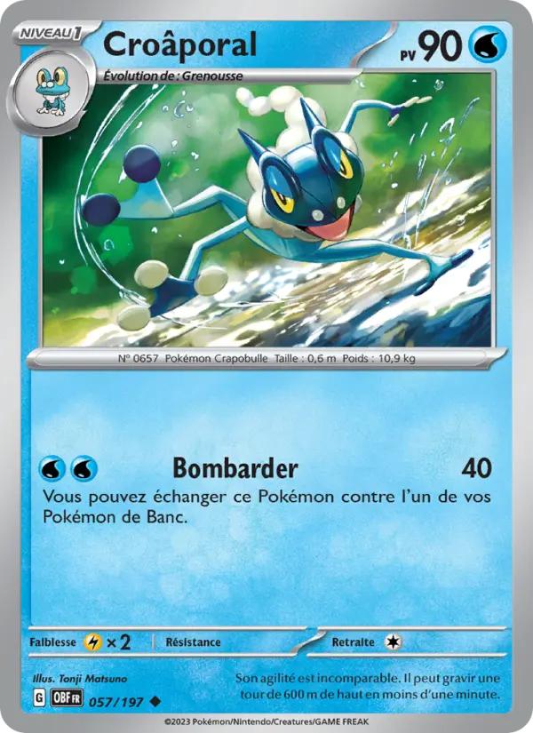 Carte Pokemon 057/197 Croâporal Holo | LorenZone