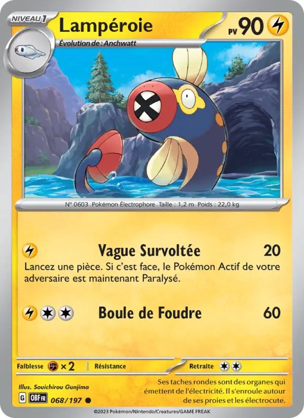Carte Pokemon 068/197 Lampéroie | LorenZone