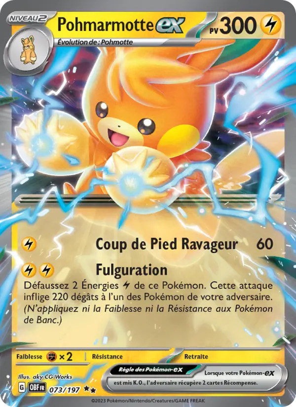 Carte Pokemon 073/197 Pohmarmotte-ex | LorenZone
