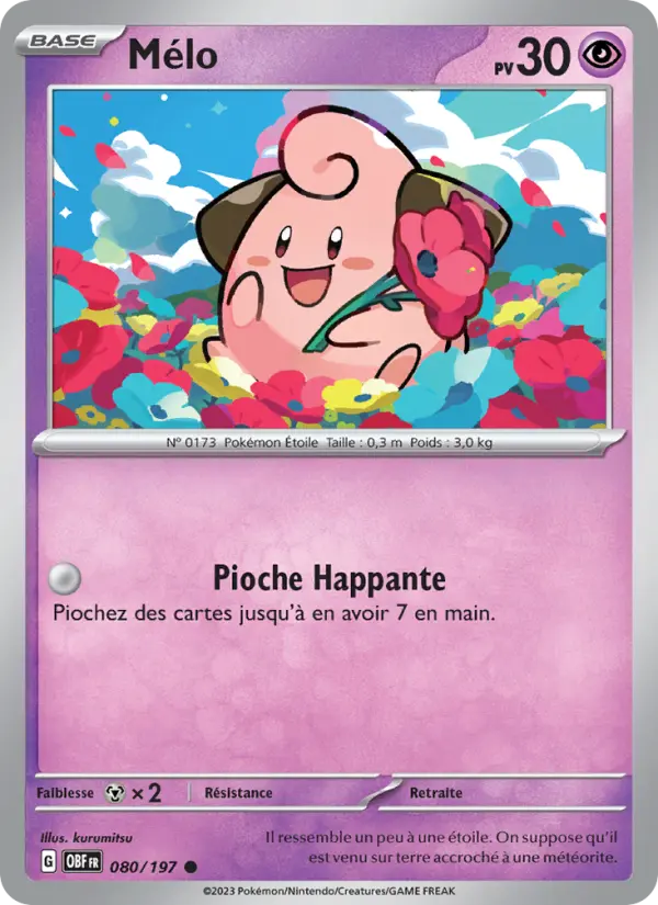 Carte Pokemon 080/197 Mélo | LorenZone