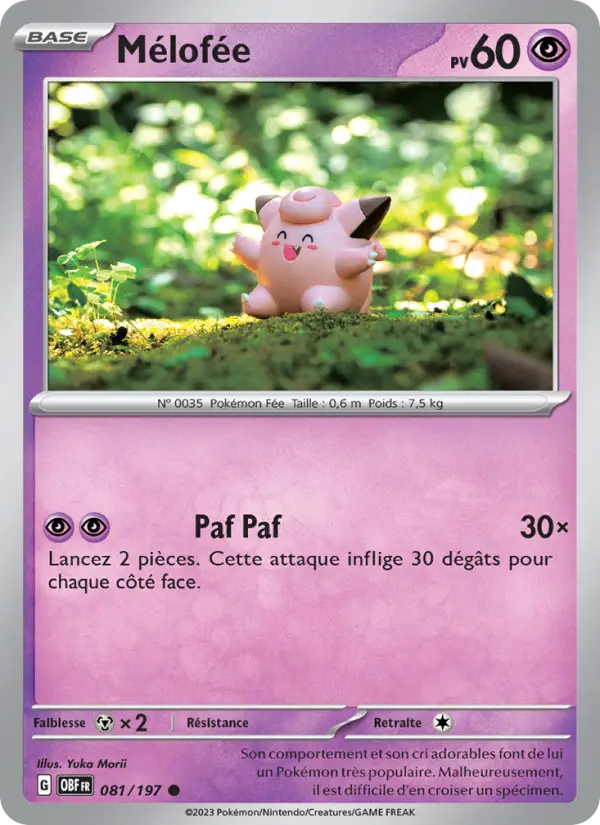 Carte Pokemon 081/197 Mélofée | LorenZone