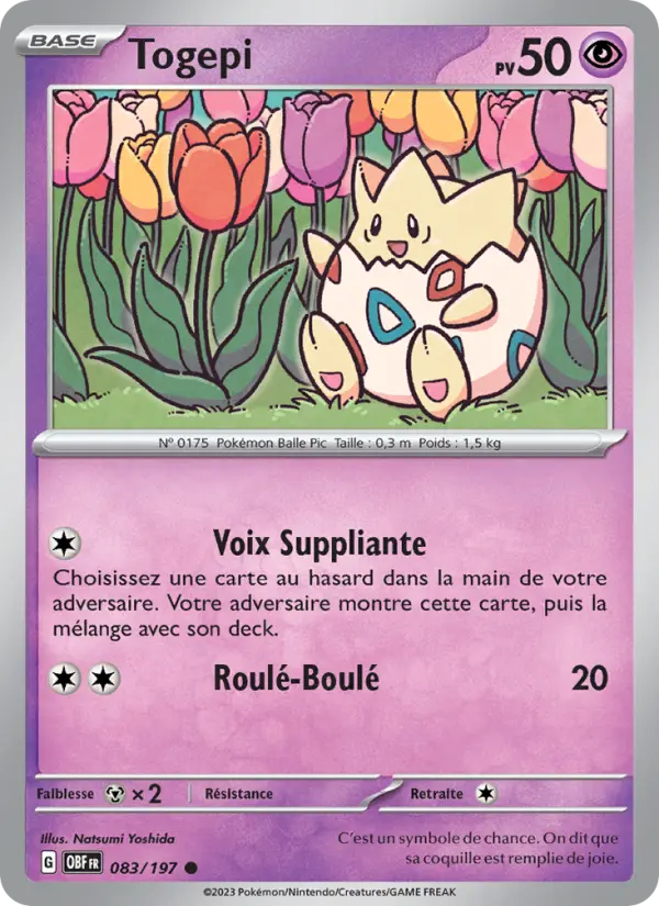 Carte Pokemon 083/197 Togepi | LorenZone