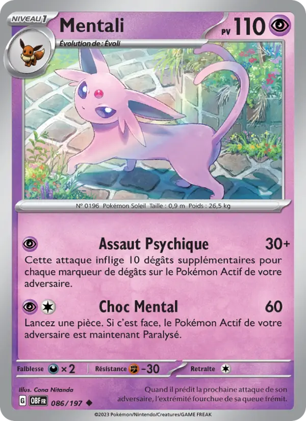 Carte Pokemon 086/197 Mentali | LorenZone