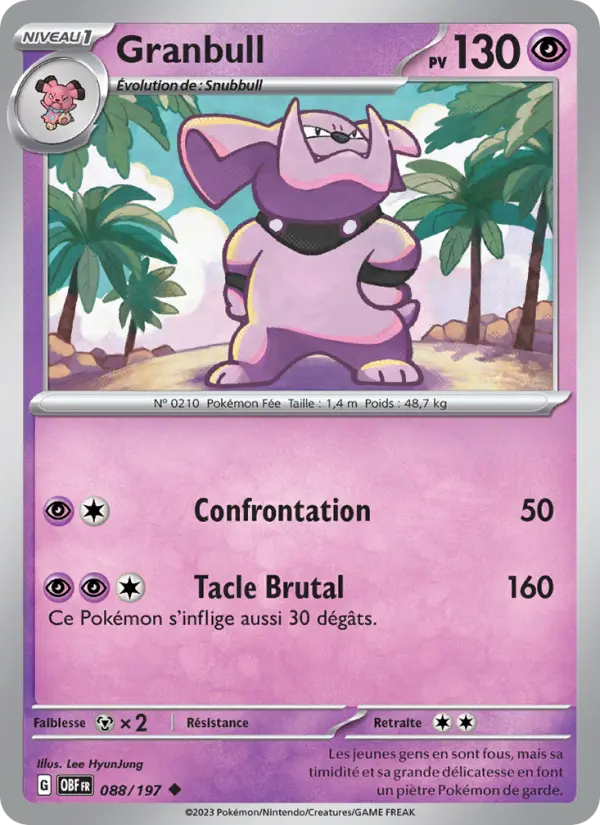 Carte Pokemon 088/197 Granbull | LorenZone