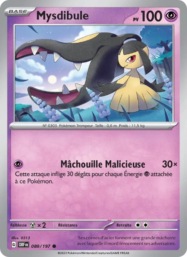 Carte Pokemon 089/197 Mysdibule | LorenZone