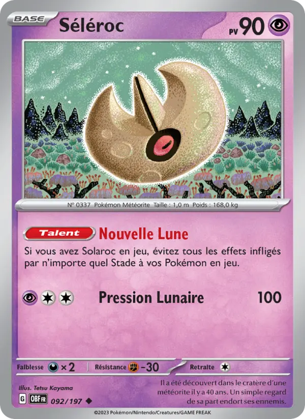 Carte Pokemon 092/197 Séléroc | LorenZone