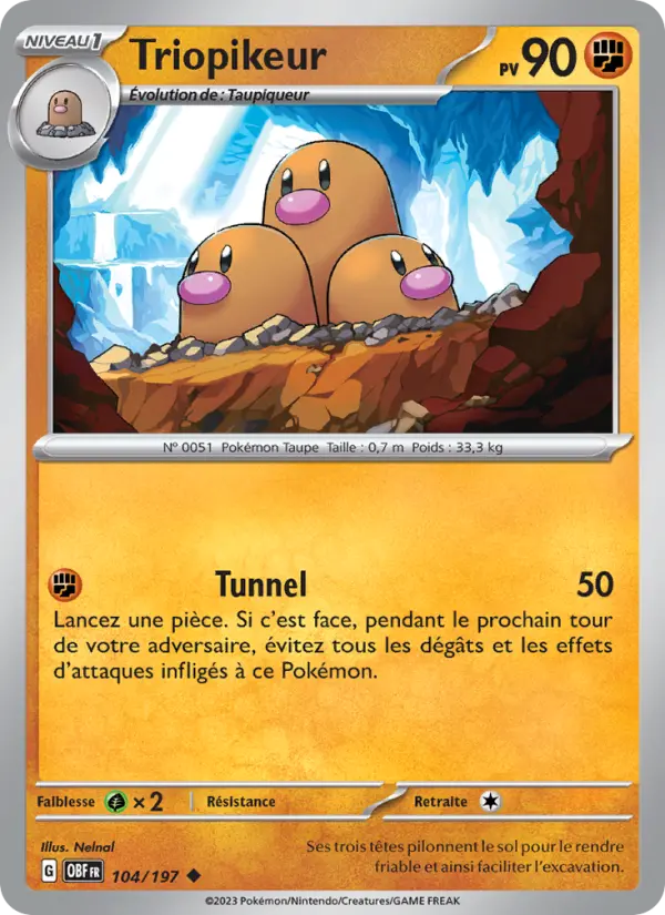 Carte Pokemon 104/197 Triopikeur | LorenZone
