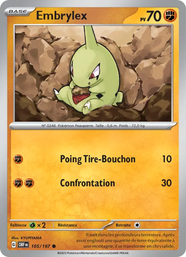 Carte Pokemon 105/197 Embrylex | LorenZone