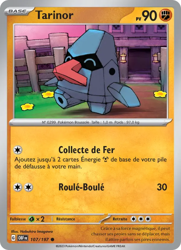 Carte Pokemon 107/197 Tarinor | LorenZone