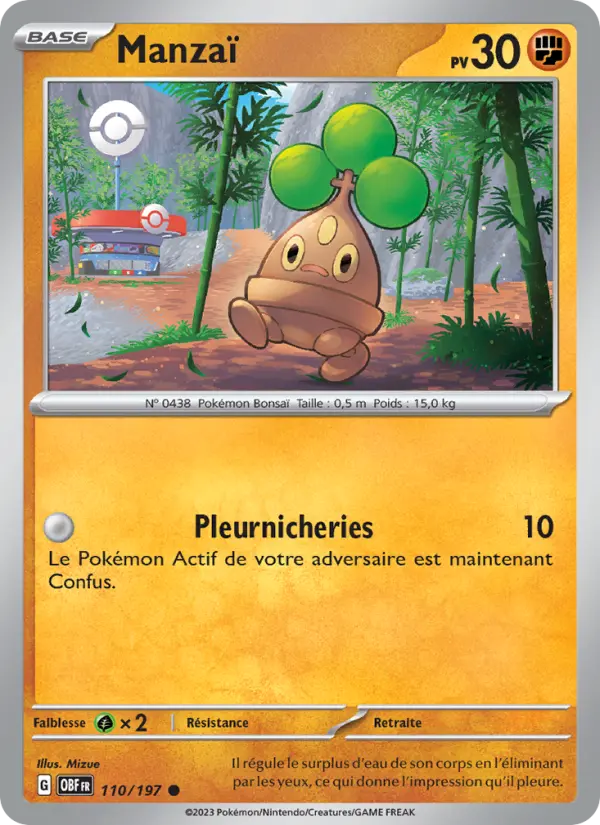 Carte Pokemon 110/197 Manzaï | LorenZone
