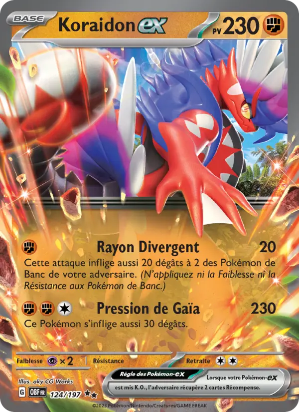 Carte Pokemon 124/197 Koraidon-ex | LorenZone