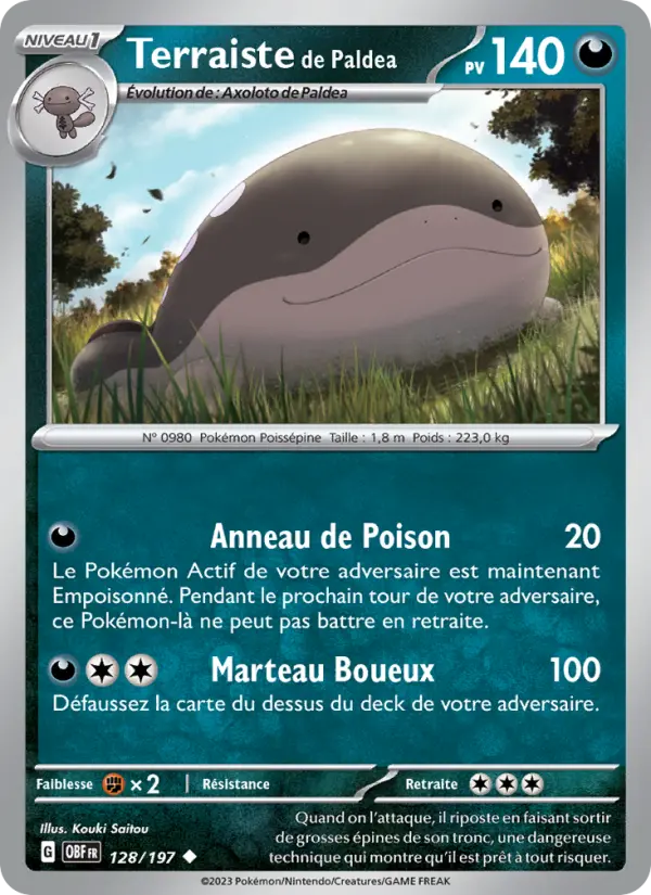 Carte Pokemon 128/197 Terraiste de Paldea | LorenZone