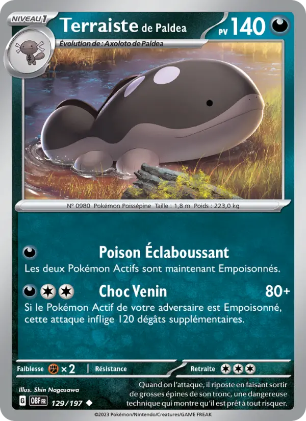 Carte Pokemon 129/197 Terraiste de Paldea | LorenZone