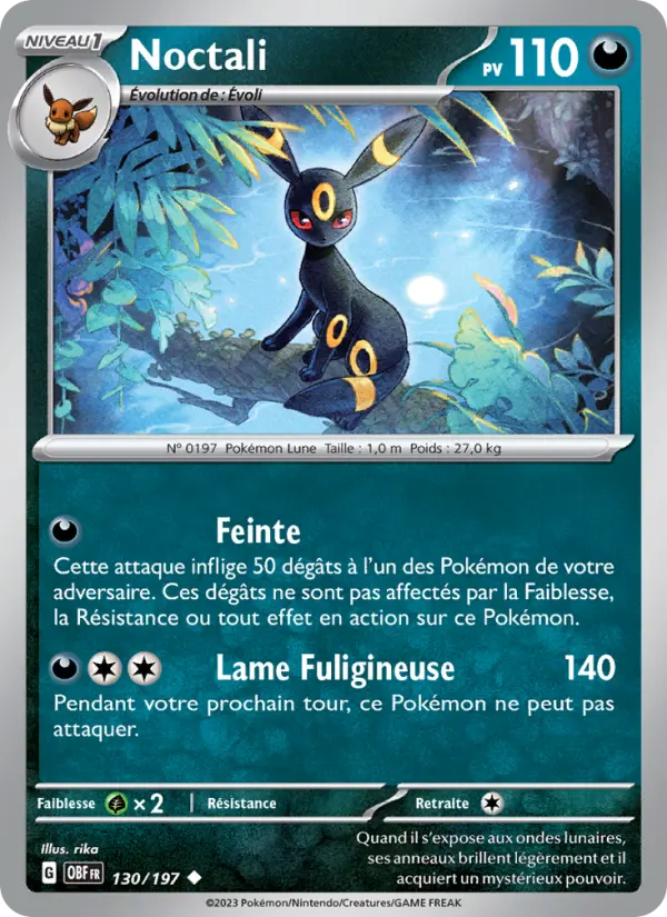 Carte Pokemon 130/197 Noctali | LorenZone