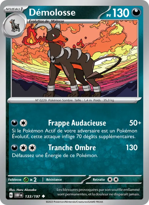 Carte Pokemon 133/197 Démolosse | LorenZone
