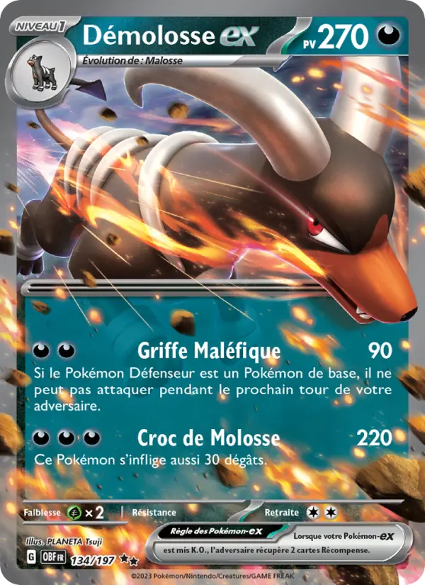 Carte Pokemon 134/197 Démolosse-ex | LorenZone