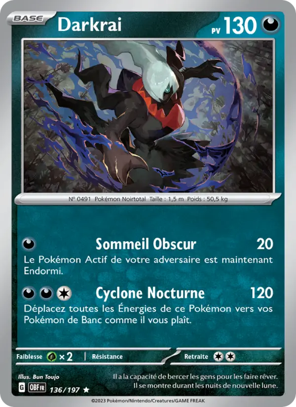 Carte Pokemon 136/197 Darkrai Holo | LorenZone