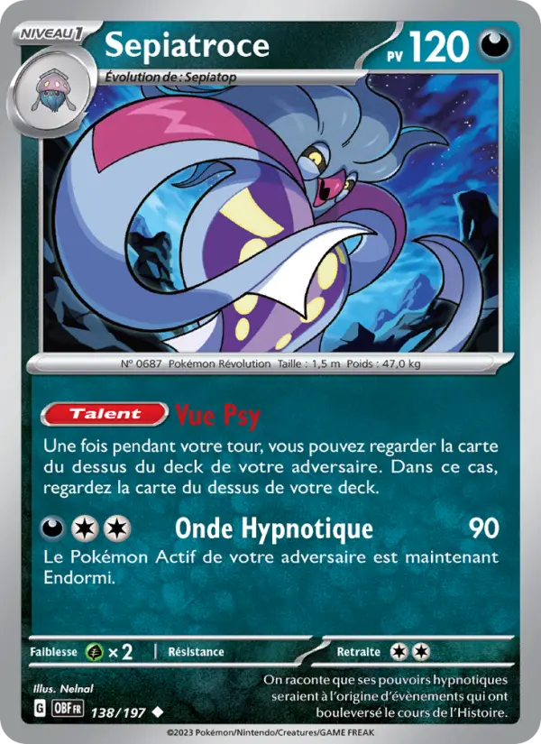 Carte Pokemon 138/197 Sepiatroce | LorenZone