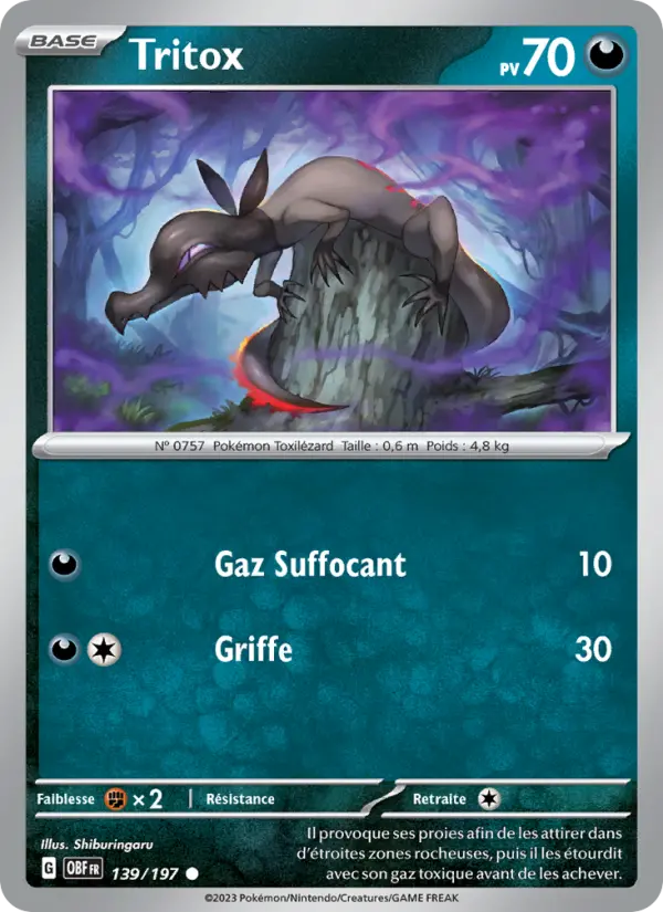 Carte Pokemon 139/197 Tritox | LorenZone