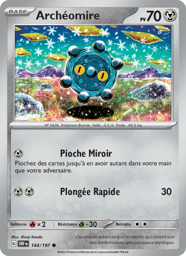 Carte Pokemon 144/197 Archéomire | LorenZone