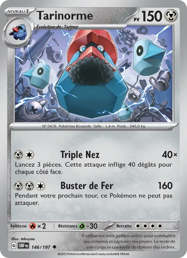 Carte Pokemon 146/197 Tarinorme | LorenZone