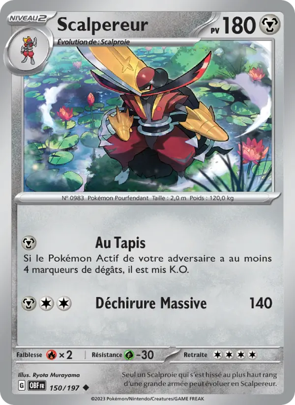 Carte Pokemon 150/197 Scalpereur | LorenZone