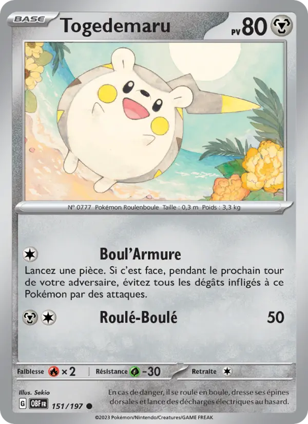 Carte Pokemon 151/197 Togedemaru | LorenZone
