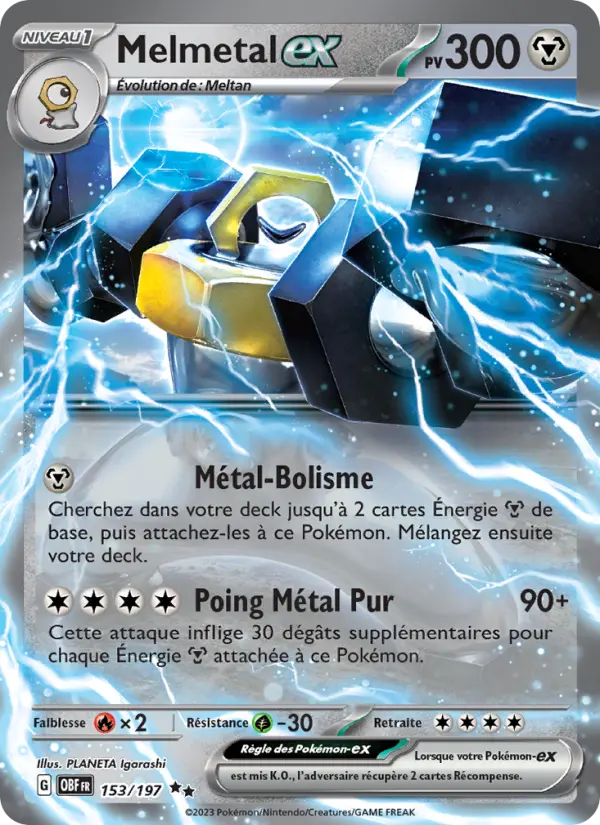 Carte Pokemon 153/197 Melmetal-ex | LorenZone