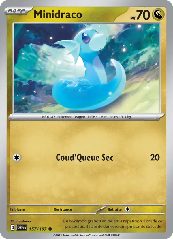Carte Pokemon 157/197 Minidraco | LorenZone