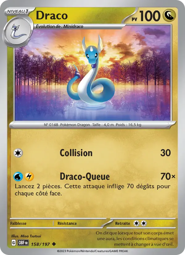 Carte Pokemon 158/197 Draco | LorenZone