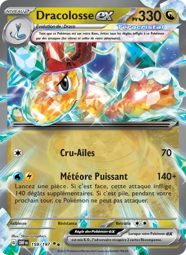 Carte Pokemon 159/197 Dracolosse-ex | LorenZone