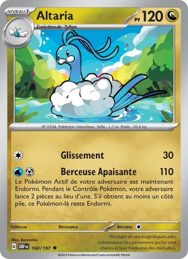 Carte Pokemon 160/197 Altaria | LorenZone