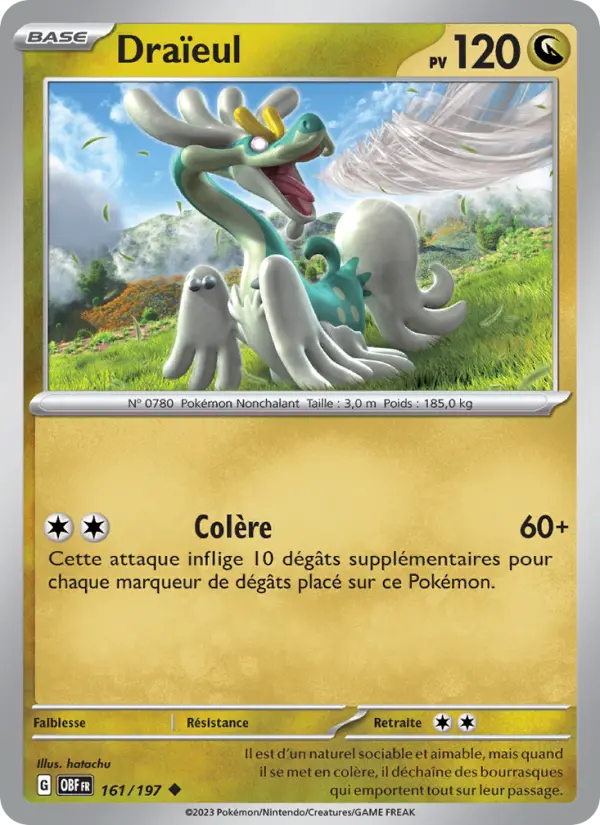 Carte Pokemon 161/197 Draïeul | LorenZone